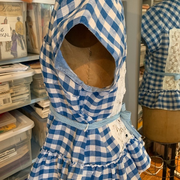 Free people short sleeved gingham top EUC - Picture 3 of 7